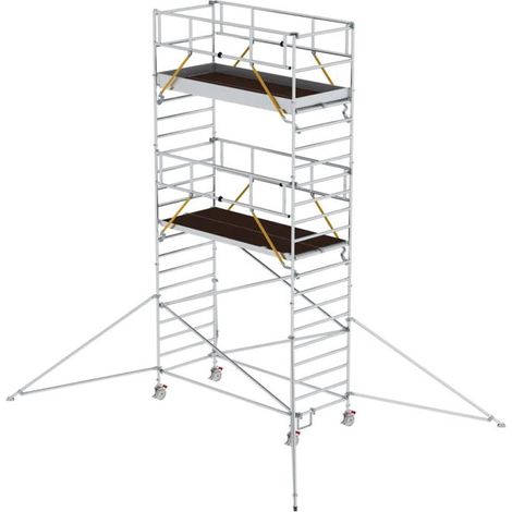 MUNK Rollgerüst SG mit Doppelplattform 1,35x3,00m und Ausleger 7,59m AH