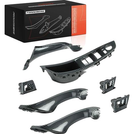 Poignée de porte, matériau ABS, couleur noire, installation des deux côtés, compatible avec les véhicules de luxe, numéros OEM 51417225853-51417225892 (1/5)