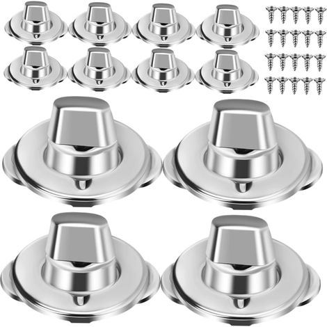 Lot De 40 Fixations À Verrouillage Tournant Pour Bâche Avec Œillets Et Goujons Attaches Pour Toile Montage Rapide Pour Tentes Voiles Bateaux Camping-Cars (1/5)