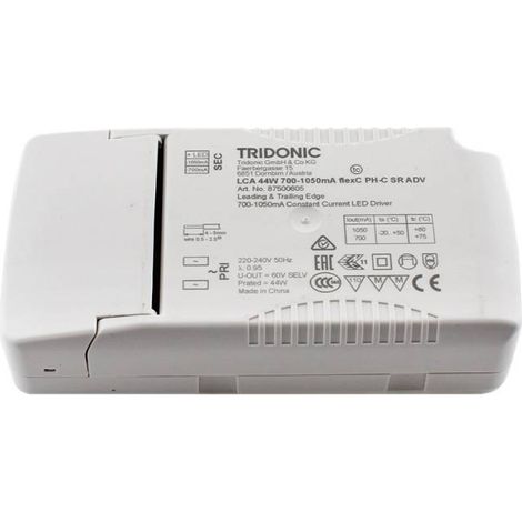LED Driver Tridonic DC28-42V/18-44W/700-1050mA TRIAC regulable