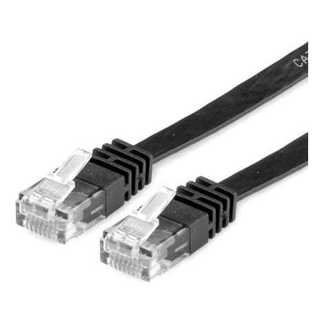 Valore cavo ethernet cat6 utp piatto nero 0,5 m