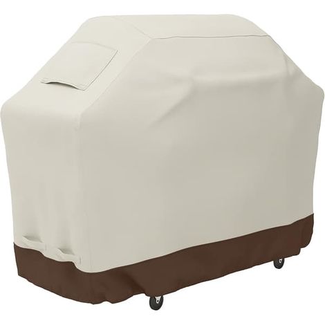 Housse basique pour barbecue d'extérieur, dimensions : 152 × 66 × 127 cm, beige/marron clair (1/5)