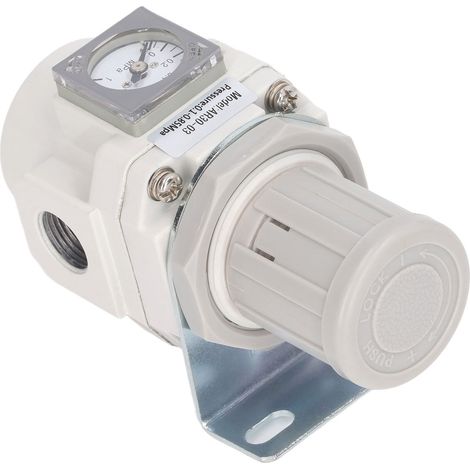 Régulateur de pression d'air AR30-03 avec vanne miniature de contrôle d'air pour compresseurs d'air ou outils pneumatiques - Filetage d'entrée/sortie G3/8 pouce (1/5)