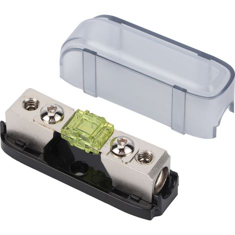 Porte-fusible audio stéréo 1 voie AGU avec bloc de distribution pour voiture bateau camping-car jaune 100A (1/5)