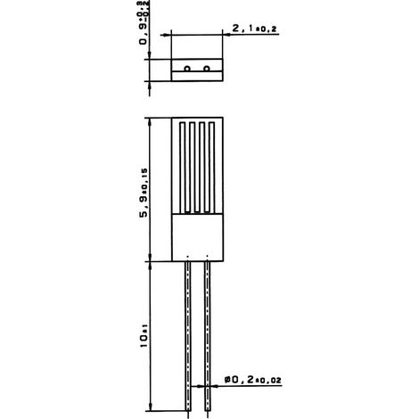 Yageo Nexensos 32208541 M620 B PT2000 Temperatursensor -70 bis +500 °C 2000 Ω 3850 ppm/K  radial bed
