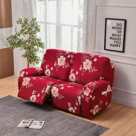 Housse de Fauteuil Relax 2 Places , Housse De Fauteuil Inclinable à imprimé Housse De Canapé Chaise Inclinable E (1/3)