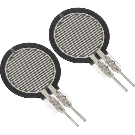 Capteur De Pression À Film Mince, 20g-10Kg Résistance Sensible À La Force, FSR402-ST Capteur De Test De Contrainte, Dia. 14.7mm / 0.58in, Haute Précision Pour Instruments, 2 Pcs (1/5)