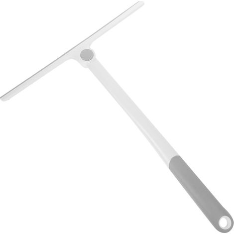 Raclette à vitres - Raclette de douche - PP+TPR - 34,5×27 cm - Grise - Raclette de sol - Outil de nettoyage de salle de bain - Lave-vitres - Raclette pour vitres de salle de bain - Essuie-vitres - Rac (1/5)