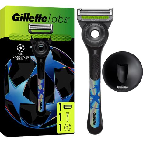 Gillette Labs Rasierapparat mit 1 Klinge + Duschanhänger "UEFA Champions League" Rasierer + Anhänger