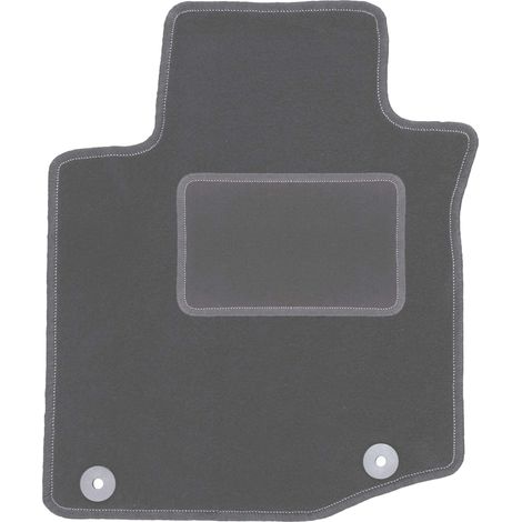 Fahrermatte aus Samt für: Citroen C1 I Schrägheck (2005–2014) Graphit