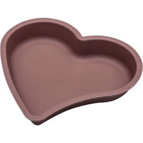 Pedrini tortiera cuore rosso, in silicone alimentare resistente fino a 250°c