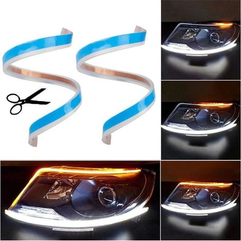 Bande LED phare de voiture Drl 45 cm avec feux de jour à Signal séquentiel dynamique (1/5)