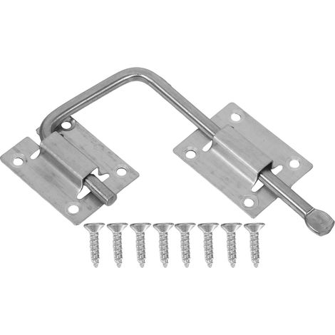 Loquet de Porte Coulissante en inox avec 8 Vis (1/5)