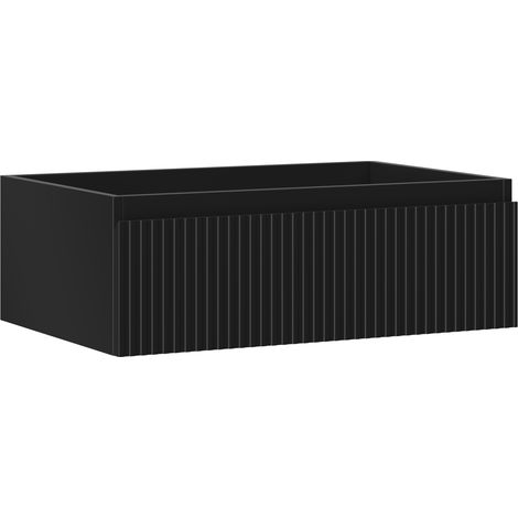 Mexen Rivel Badezimmer-Unterschrank 70 cm, 1 Schublade, geriffelt, Graphit matt - 91A20-07023-1-BF71