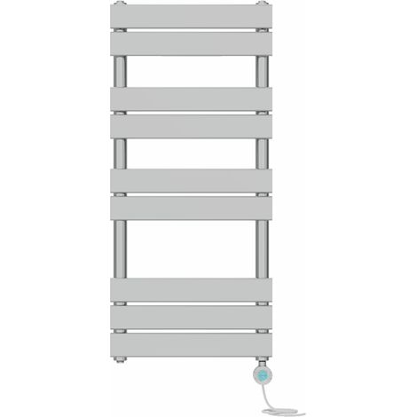 Prefilled Electric Flat Panel Heated Towel Rail Radiator Thermostatic WIFI 1000x450mm Chrome (1/5)