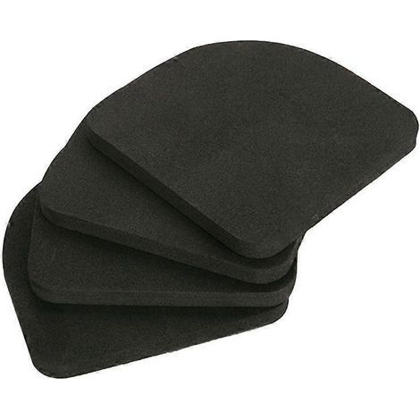 Set mit 4 Waschmaschinen- und Gerätekissen (schwarz) - 8-teilig - Schwarz (1/3)