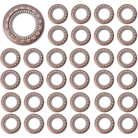 80 anneaux de suspension pour rideaux tournesol - Anneaux silencieux pour la décoration intérieure, compatibles avec les tringles romaines (1/5)