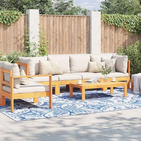 vidaXL Tappeto da esterno ARAKIL Azzurro Baby e Bianco 400 × 300 cm (1/5)