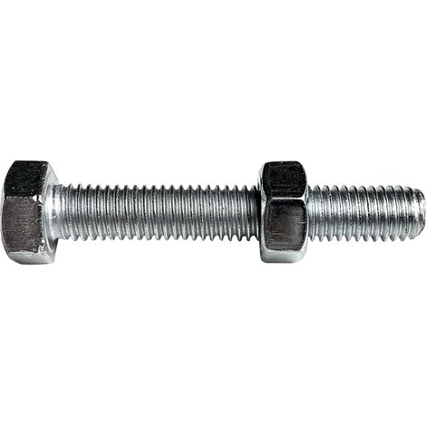 Boulon tête hexagonale Viswood finition zinguée Ø4 x 20 mm (lot de 20)