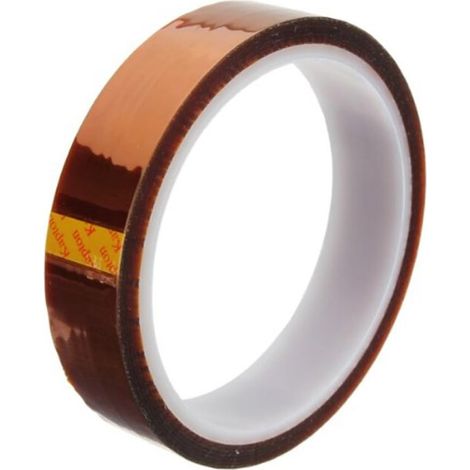 Ruban Adhesif En Polyimide - Résistant À Haute Température - Pour Isolation Électrique Et Réparation - 20 mm × 33 m (1/2)