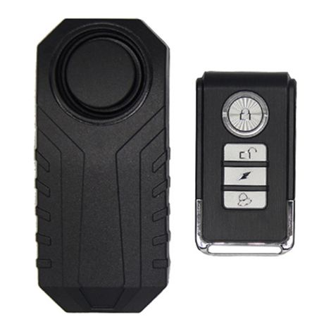 Alarme antivol sans fil 113 dB avec vibrations, étanche, pour moto et vélo, avec télécommande. Capteurs de sécurité et alarme de sécurité pour vélo avec télécommande. (1/5)
