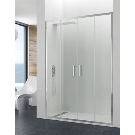 Cabina - Porta doccia frontale ALLSTONE TITAN 2+2 180 cm Transparente (1/4)