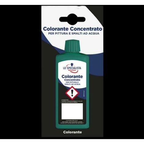 LO SPECIALISTA - COLORANTE CONCENTRATO PER PITTURE E SMALTI AD ACQUA VERDE 45 ML. (1/2)