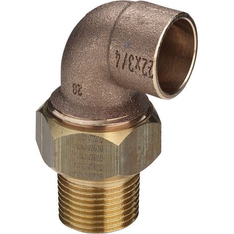 raccord coudé Viega 144098 42 mm x R 2000 2000 /2, bronze, joint conique, coudé (1/2)