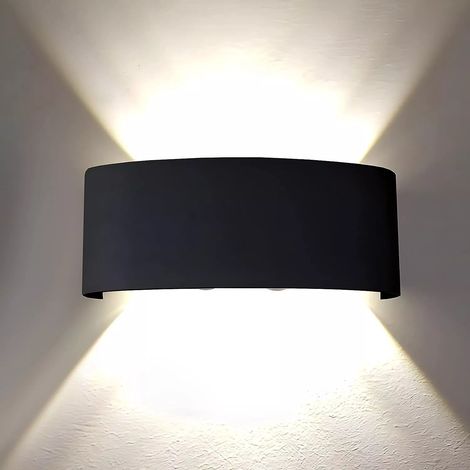 Applique LED Up e Down Nero 24w 1P65 4000k