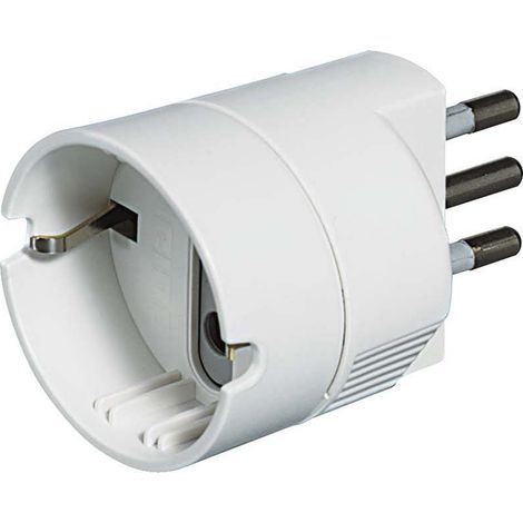 Adattatore 10a+t in schukobianco