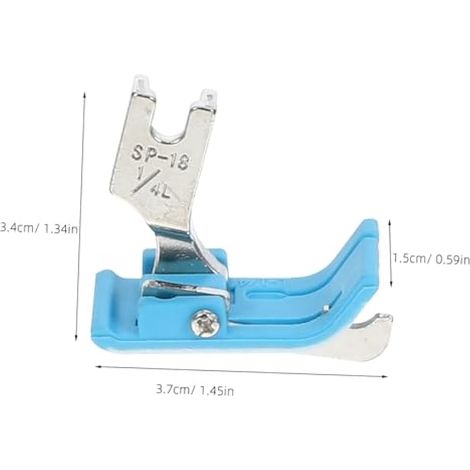 Lot de 10 pieds presseur pour machine à coudre industrielle avec guide droit articulé et pieds compensateurs pour une précision améliorée et un ajustement pratique du fil (1/5)