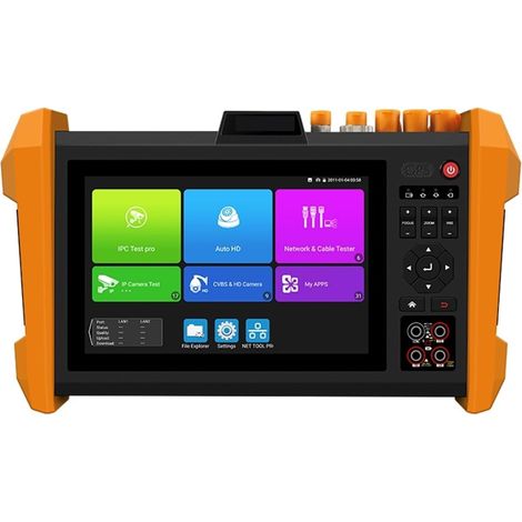 Testeur de vidéosurveillance prenant en charge la caméra IP Testeur CCTV Multifonction 8K H.265 7 Pouces, Module Optique SFP AHD CVI TVI SDI Générateur De Barre De Couleur, Testeur Ipc Tout-en-un(K15) (1/4)