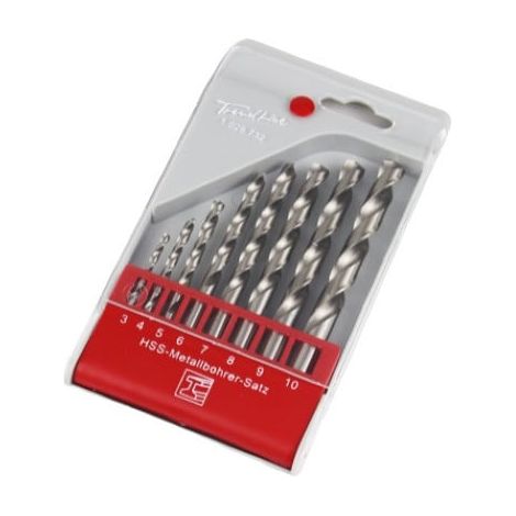 TrendLine Bohrer-Set für Metall 8-teilig Rundschaft Metallbohrer (1/2)