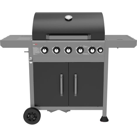 Gasgrill mit 5+1 Brennern und Gusseisenrost, 17,5 kW (1/5)