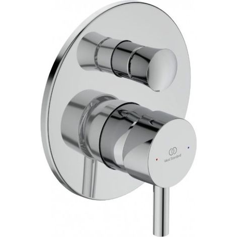 Einbau-Einhand-Badewannen-/Brausebatterie aus verchromtem Messing - Ideal Standard Ceraline (1/5)