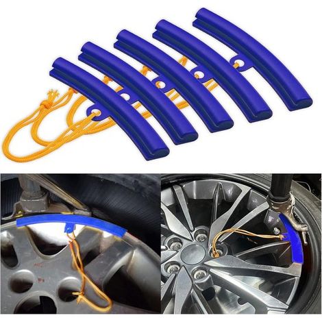 Protector de llanta，Protectores de llanta，Protectores de llanta，Protector de borde de llanta，5 piezas，Protección de llanta de coche，15 cm (1/5)