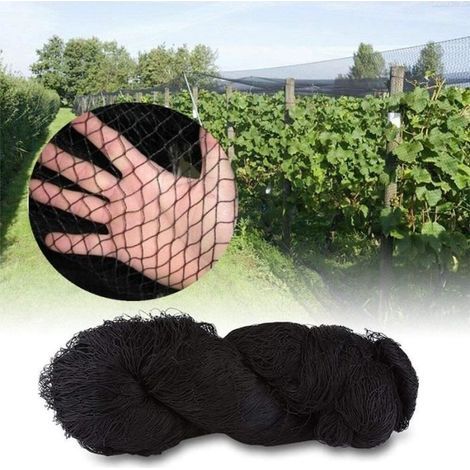 Rete anti-uccelli (nera), rete per laghetto 10 x 10 m, rete di protezione per frutteti (nera) (1/3)