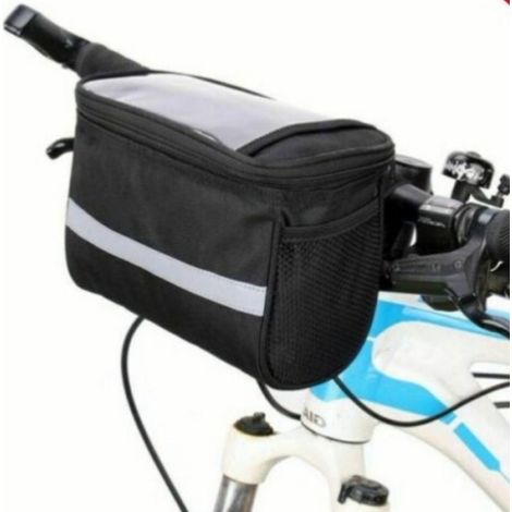 Sacoche de vélo - Sacoche de guidon de vélo - Sacoche de vélo étanche - Sacoche de vélo simple - Sac isotherme avec bande (1/5)