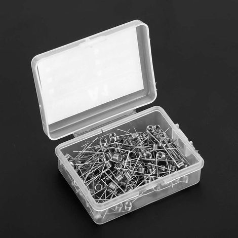 100 Heizspulen für E-Zigaretten, 24GA 0,5 Ohm Widerstandsdraht, Verdampferspulen (1/4)