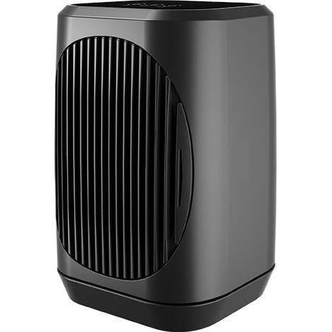 Riscaldatore elettrico portatile con oscillazione a 70°, piccolo radiatore in ceramica PTC da 1200 W con 3 modalità, mini ventilatore di riscaldamento/raffreddamento per ufficio, camera da letto, uso 