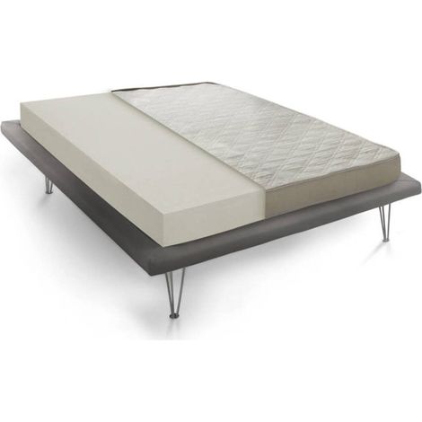 Talamo Italia Quadratische und halbe Matratze Daria, Matratze aus Wasserschaum, 100% Made in Italy, Anti-Milbe und hypoallergen, Cm 120x190 h14