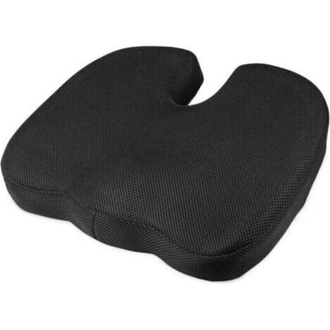 Lntyq Coussin orthopédique Mousse à mémoire de forme Coussin assise ergonomique bureau voiture 45x35x7cm - Coussin coccyx orthopédique (1/4)