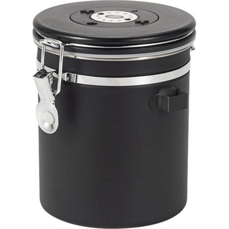 Boîte hermétique en acier inoxydable 304 pour le stockage de grains de café, récipient de conservation, pot à café, boîte de rangement pour céréales, récipient hermétique alimentaire