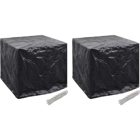 vidaXL Coperture Serbatoi Giardino 2 pz 8 Occhielli 116x100x120 cm