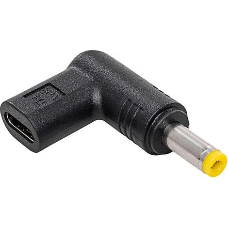 Adaptador USB-C / 4,8 x 1,7 mm para portátil HP Asus AK-ND-C03 Power Delivery de 100 W (1/3)