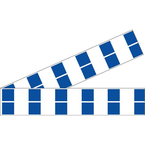 Lot 2 bandes 52mm x 1m - Double carrés Bleu - 4640716