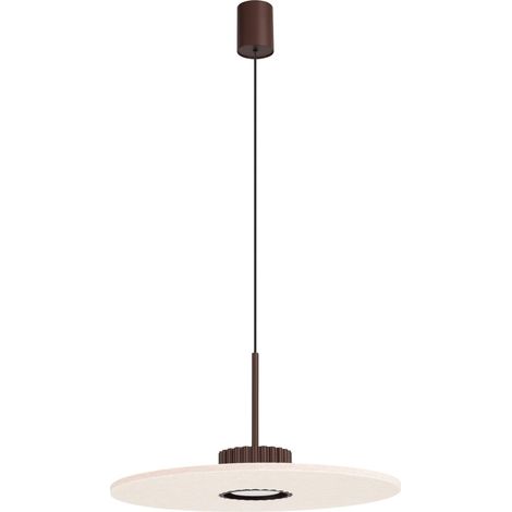 Sollux OVO Plafonnier suspendu LED intégré Ovo, marron et beige, 1x GX53 (1/2)