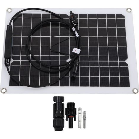 Panneau solaire Flexible, composants du système PV, 15W, 12V, puissance de Charge de batterie, Portable pour Camping, maison, RV (1/5)