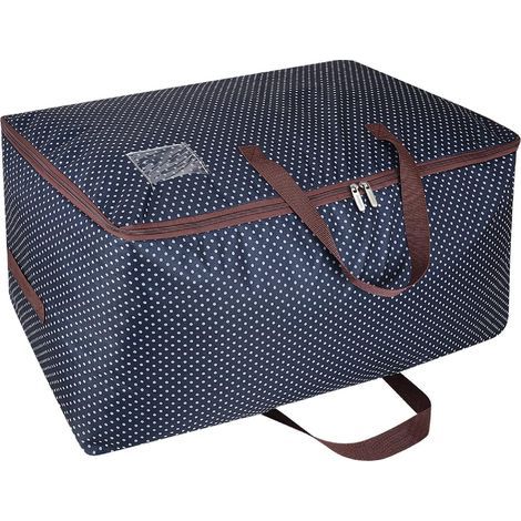 105L Sacs pour vêtements, épais surdimensionnée Organiseur Sac de rangement, Sac de Voyage (Bleu) (1/5)