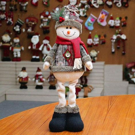Décorations de Noël, poupées de Noël sur pied, figurines, bonhomme de neige (1/5)